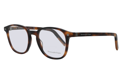 Havana tortoiseshell eyeglasses on a white background