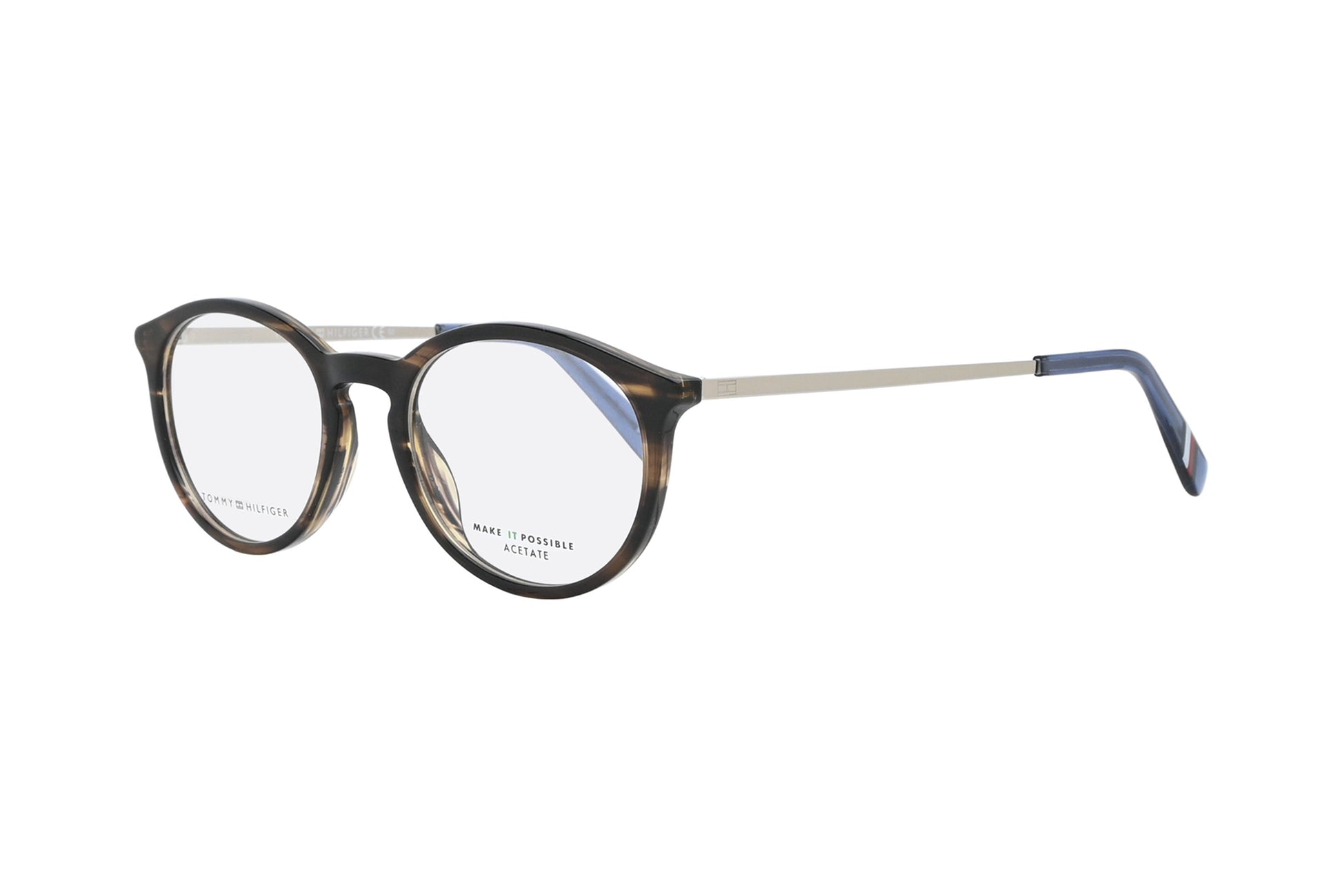 TOMMY HILFIGER TH1613/RE Black Brown Gold - EX4 Eyeglasses Frame