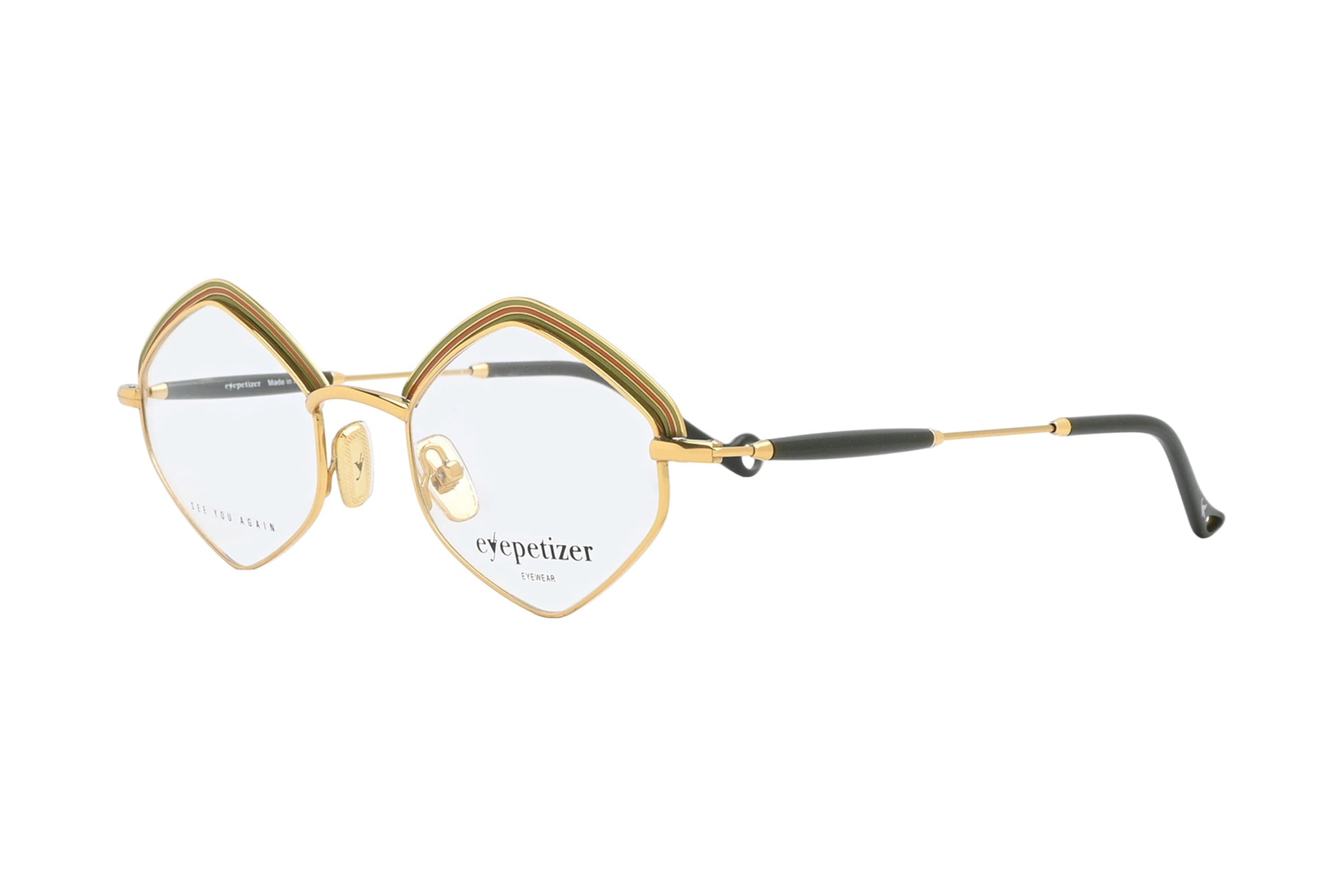 Eyepetizer TOMBER Gold Olive Mix Frame