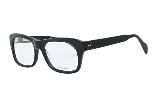 Black eyeglasses on a white background