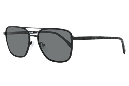 Black sunglasses with a white background