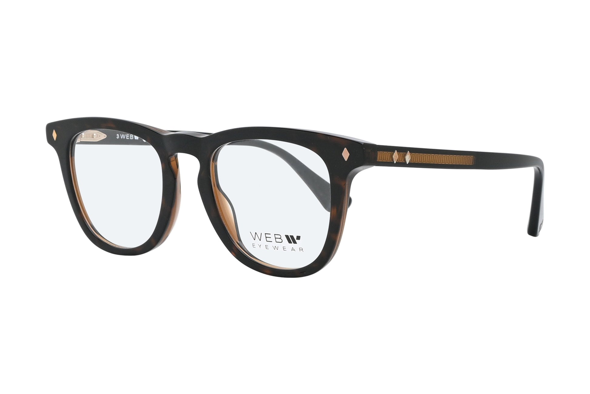 WEB WE5400 Havana Brown Black - 056 Eyeglasses Frame
