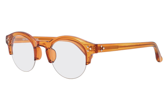 Tortoise eyeglasses on a white background