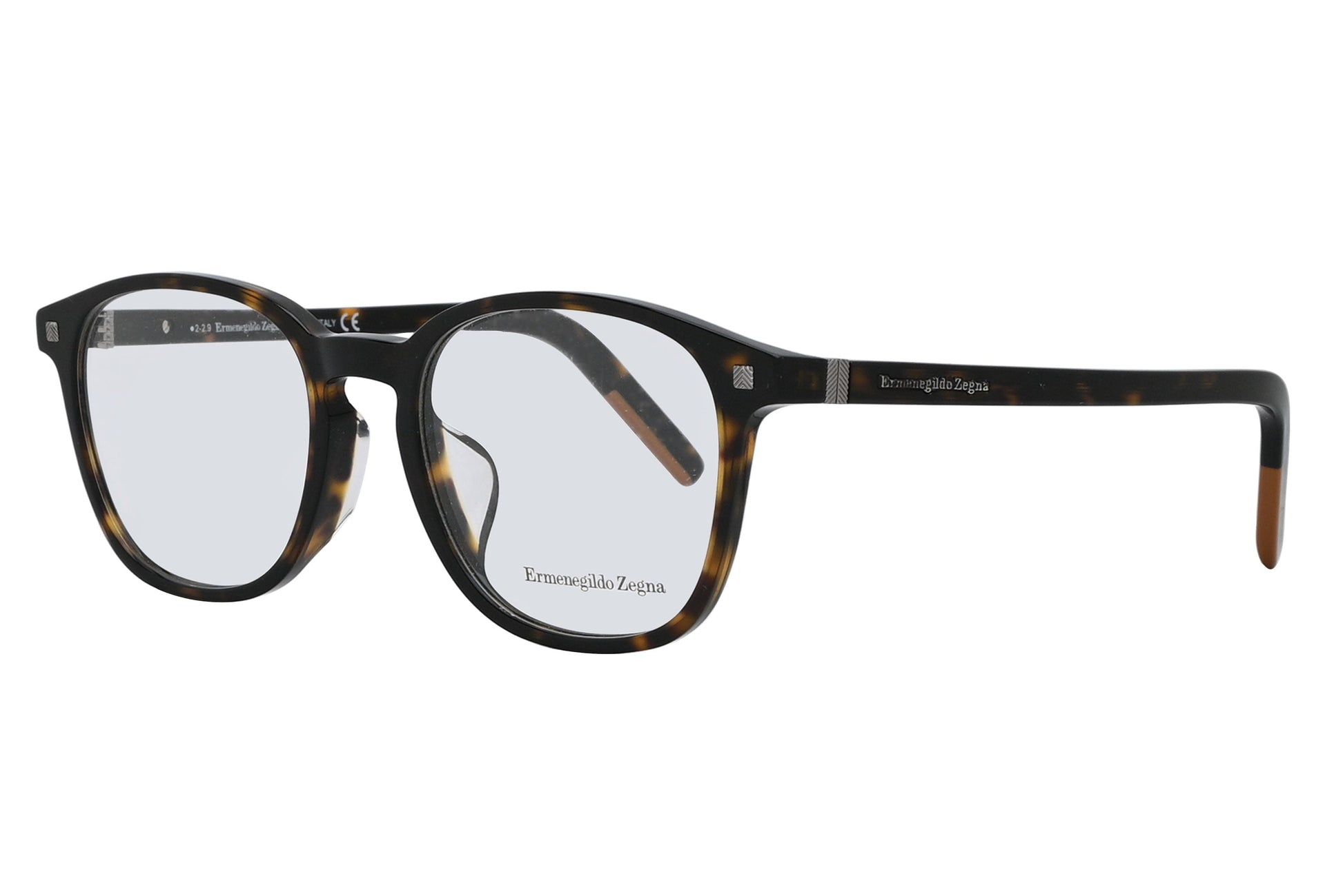 Round eyeglasses with tortoiseshell frame on a white background