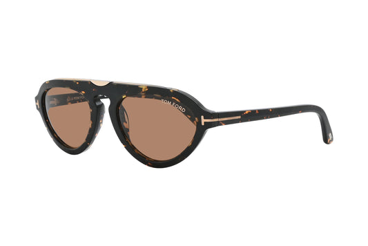 TOM FORD FT0737/S Charcoal Gold Mix - 56E Sunglasses