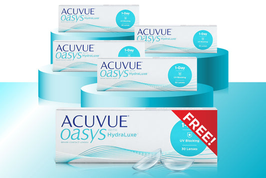 BUY 4 GET 1 ACUVUE OASYS 1-DAY PACK OF 30