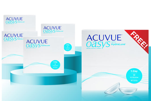 BUY 4 GET 1 ACUVUE OASYS 1-DAY PACK OF 90