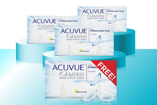 BUY 3 GET 1 ACUVUE OASYS BI-WEEKLY PACK OF 6