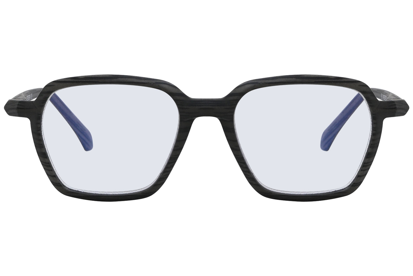 Geometric Reading Glasses - Dark Grey Wood