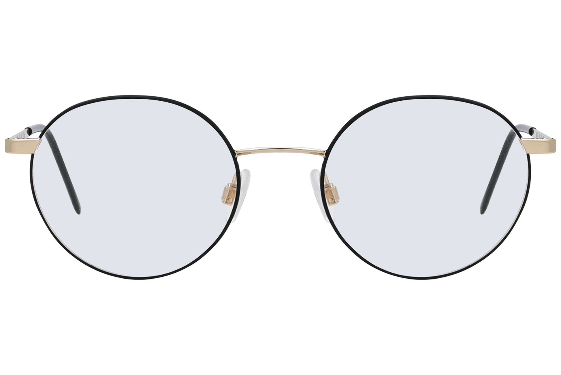 Close-up of LOOK Eyeglasses 6392 – front round frame in M6 color, showing bridge and lens curve