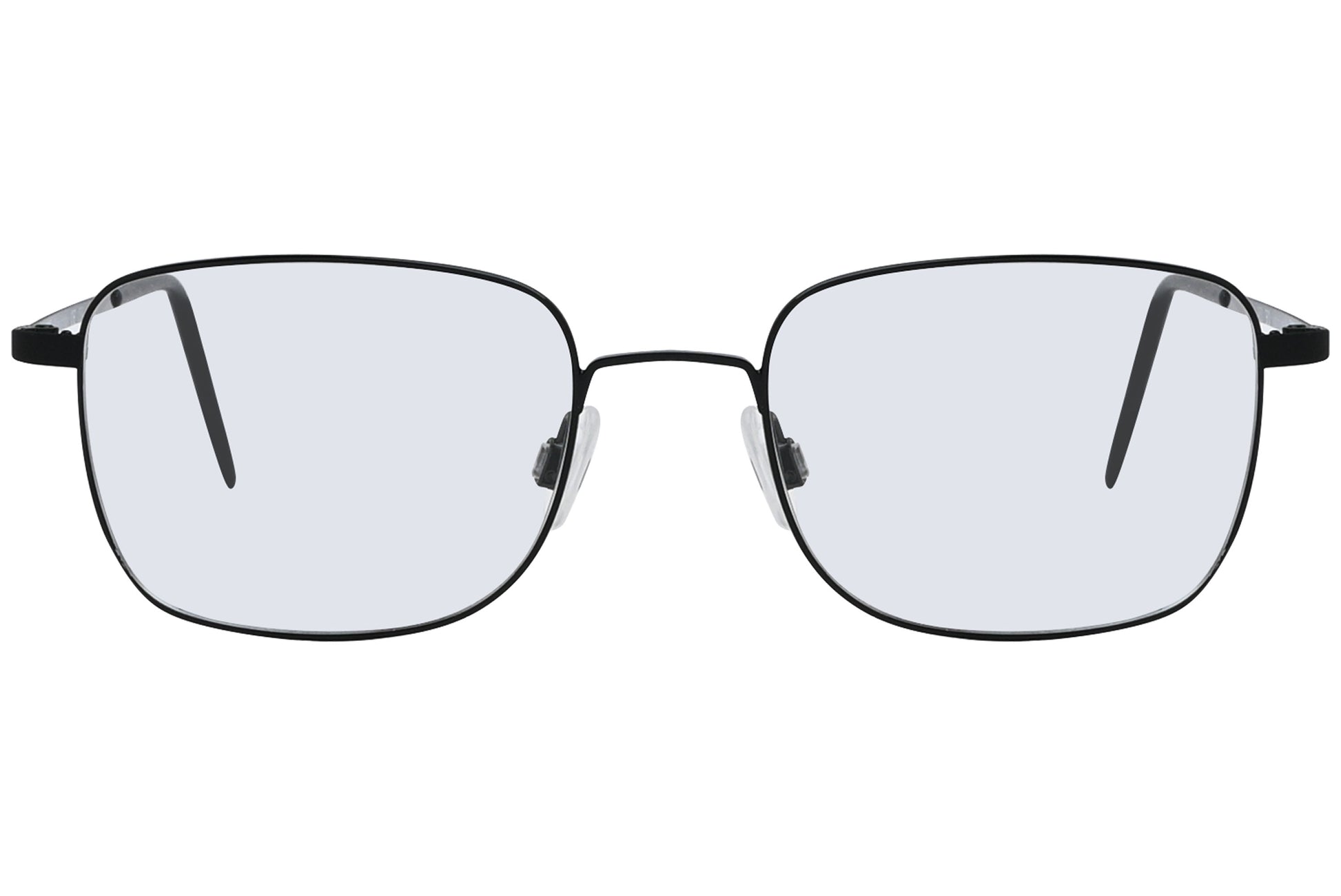 Close-up of LOOK Eyeglasses 6423 – front square frame in M7 finish, bridge and lens design