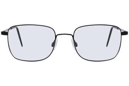 Close-up of LOOK Eyeglasses 6423 – front square frame in M7 finish, bridge and lens design