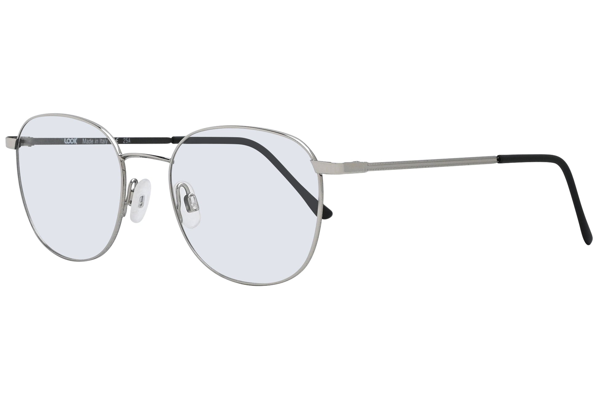 Side profile of LOOK Eyeglasses 6391 in M8 – round unisex frame with smooth temple design
