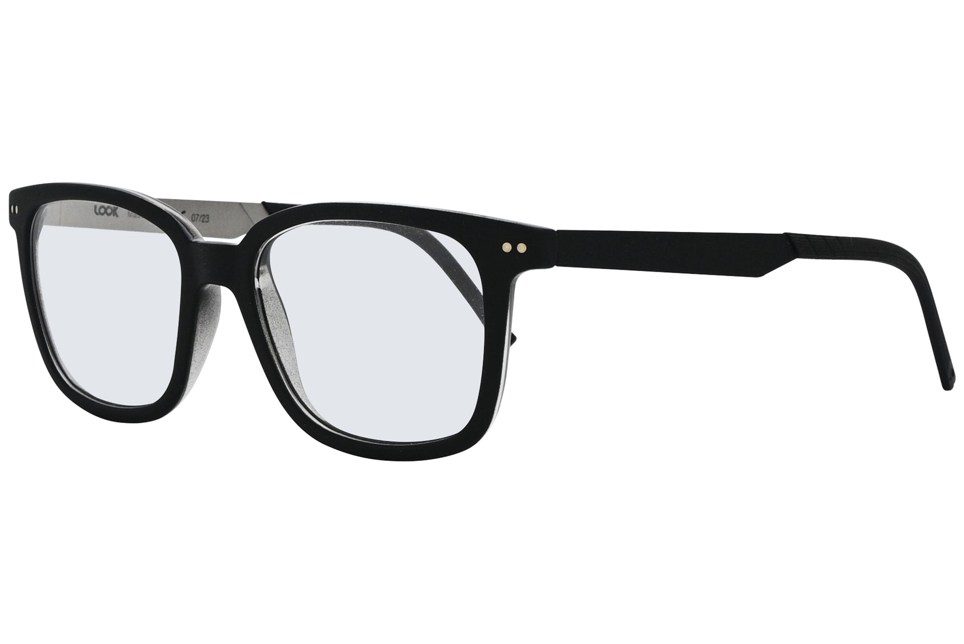Side view of LOOK Eyeglasses 5403 in W1 – rectangular unisex frame with smooth arms