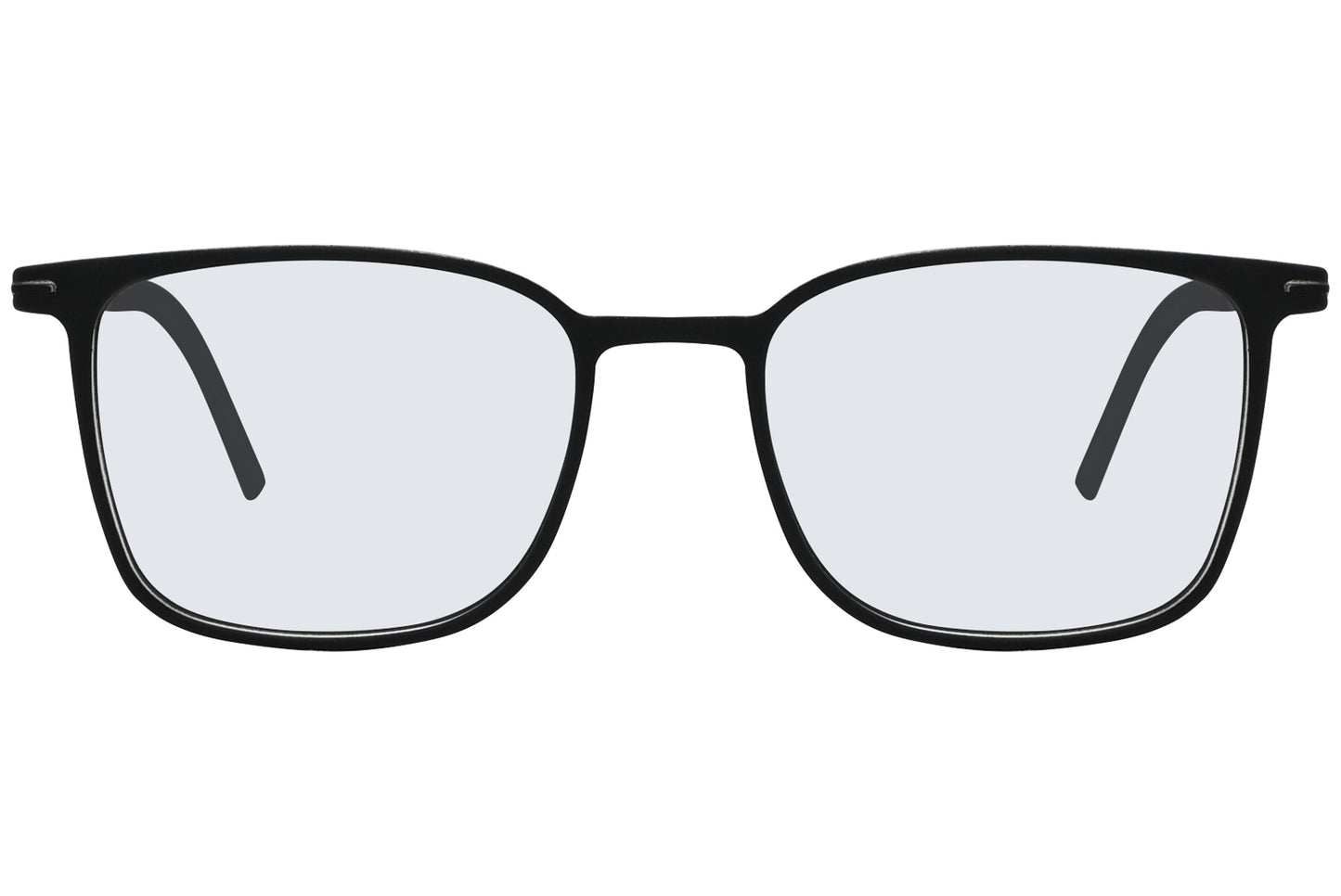 Close-up of LOOK Eyeglasses 4616 – front square frame in W1, highlighting sharp edges and clean bridge