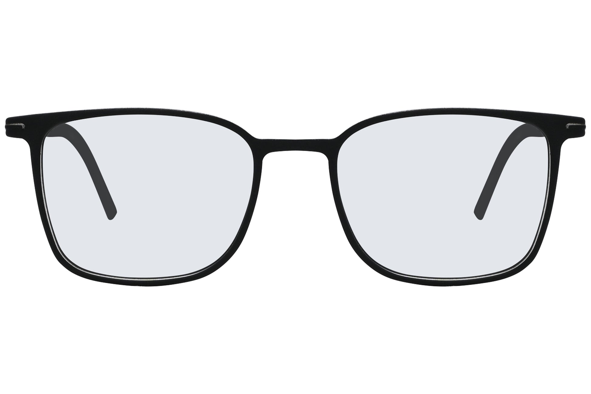 Close-up of LOOK Eyeglasses 4616 – front square frame in W1, highlighting sharp edges and clean bridge