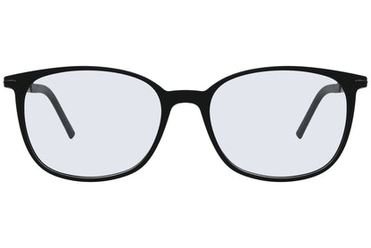Close-up of LOOK Eyeglasses 4619 – front rectangular frame in W1, showing smooth lines and bridge detail