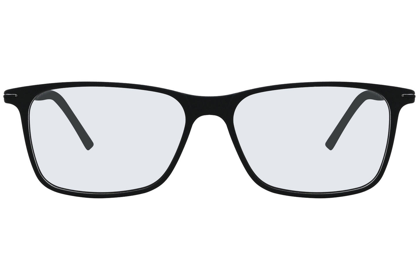 Close-up of LOOK Eyeglasses 4614 – front square frame in W1, showcasing sharp angles and broad bridge