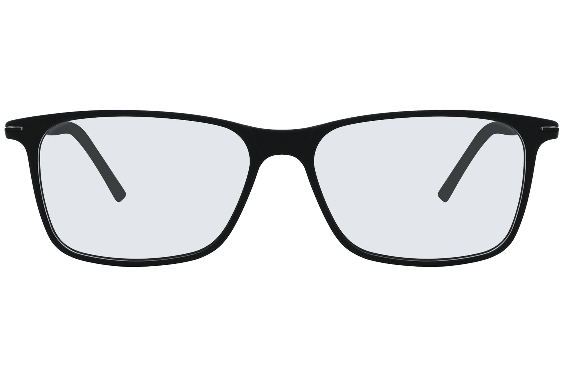 Close-up of LOOK Eyeglasses 4614 – front square frame in W1, showcasing sharp angles and broad bridge