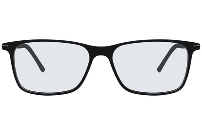 Close-up of LOOK Eyeglasses 4614 – front square frame in W1, showcasing sharp angles and broad bridge