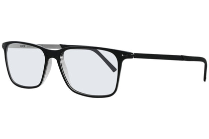 Side view of LOOK Eyeglasses 4614 in W1 – square frame with bold white temples

