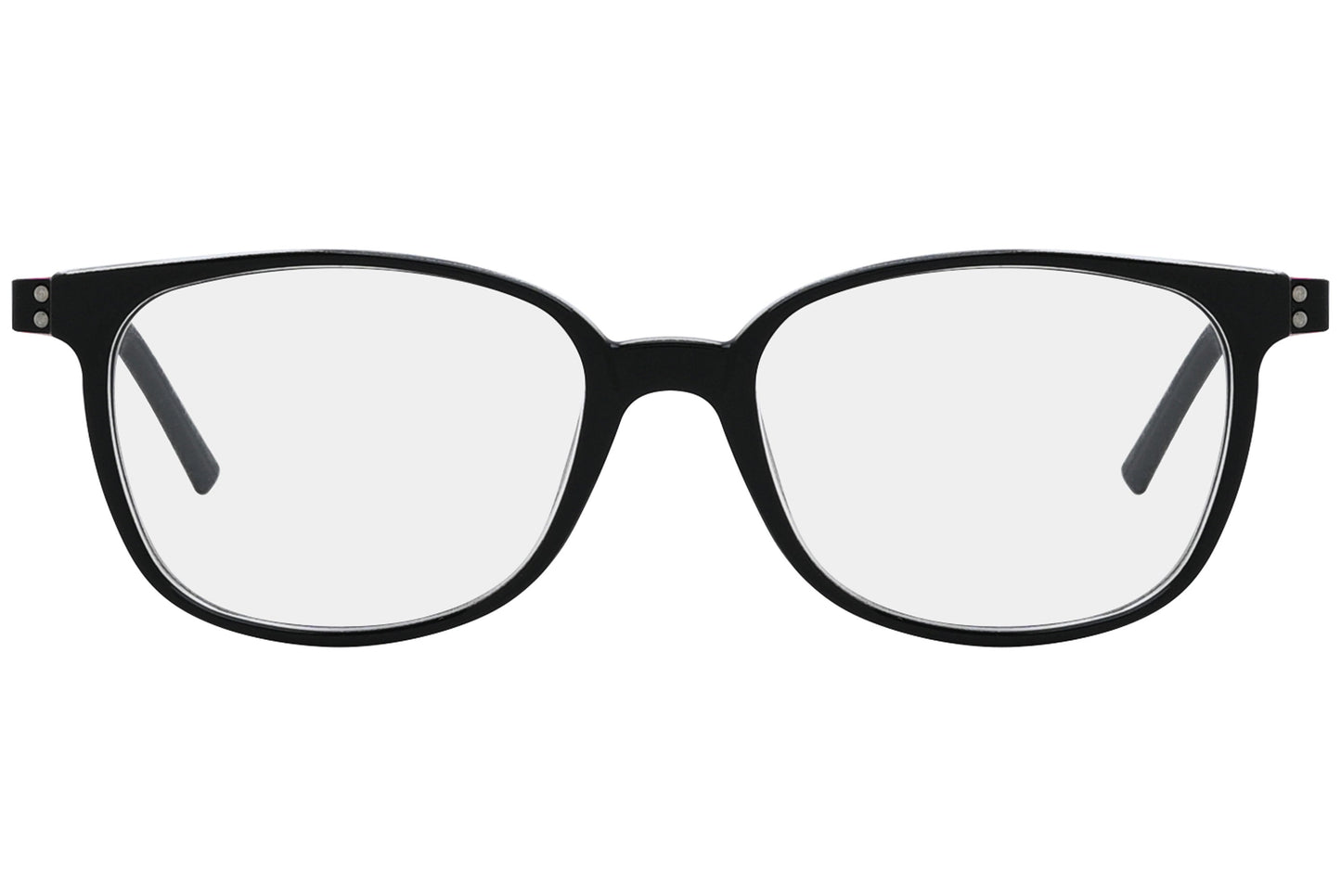 Close-up of LOOK Eyeglasses 3813 – front rectangular frame in W10, highlighting clean lines and narrow bridge