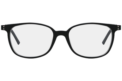 Close-up of LOOK Eyeglasses 3813 – front rectangular frame in W10, highlighting clean lines and narrow bridge