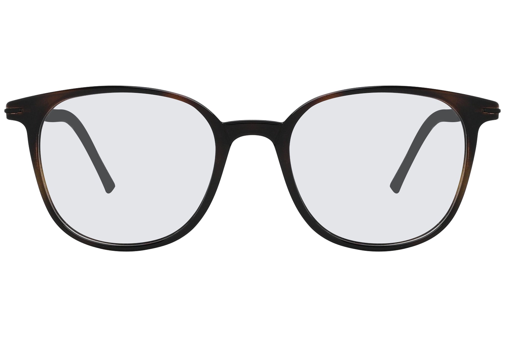 Close-up of LOOK Eyeglasses 4615 – front round frame in W2, highlighting curved lens shape and bridge detail