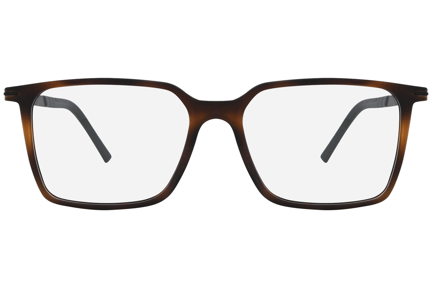 Close-up of LOOK Eyeglasses 4610 – front square frame in W2, showing strong lines and squared-off bridge