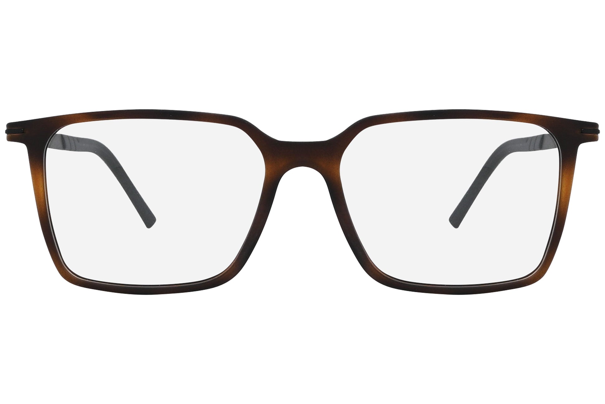 Close-up of LOOK Eyeglasses 4610 – front square frame in W2, showing strong lines and squared-off bridge