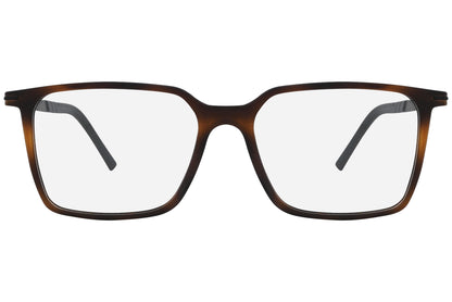 Close-up of LOOK Eyeglasses 4610 – front square frame in W2, showing strong lines and squared-off bridge