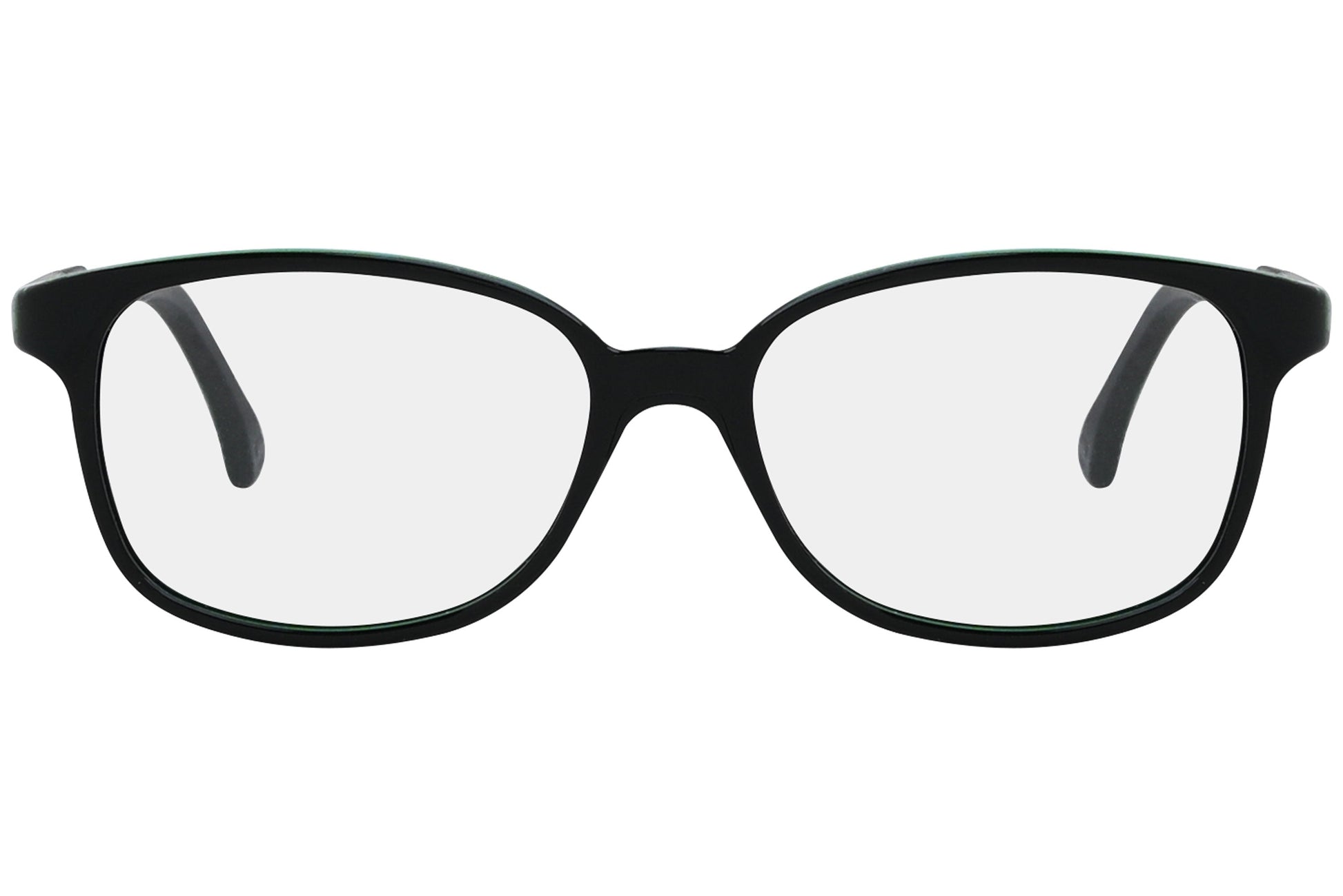 Close-up of LOOK Eyeglasses 3882 – front wayfarer frame in W5, highlighting smooth curves and clean bridge