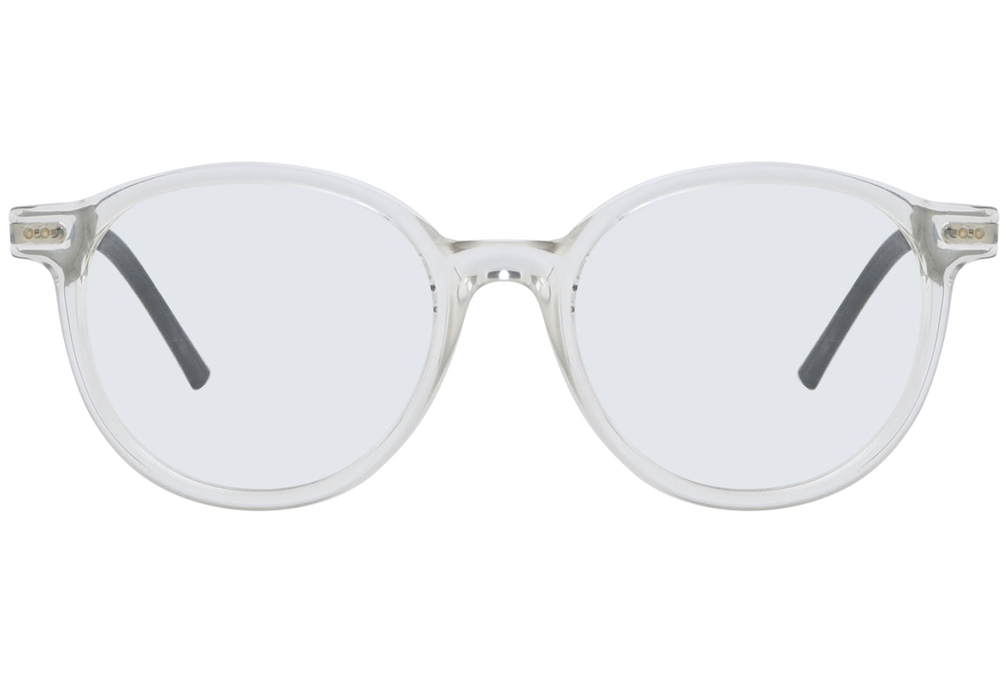 Close-up of LOOK Eyeglasses 5400 – front round frame in W5, showing lens curve and bridge design