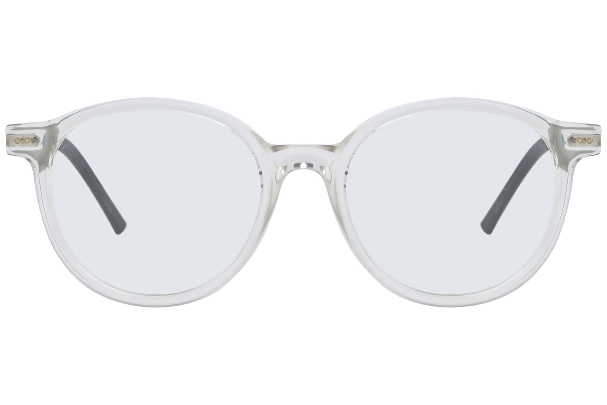 Close-up of LOOK Eyeglasses 5400 – front round frame in W5, showing lens curve and bridge design