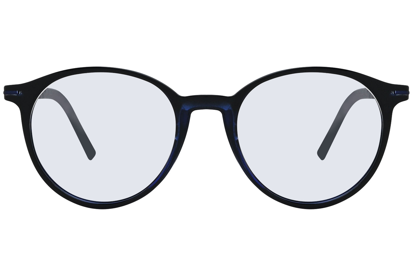 Close-up of LOOK Eyeglasses 4620 – front round frame in W6, highlighting lens curve and bridge detail