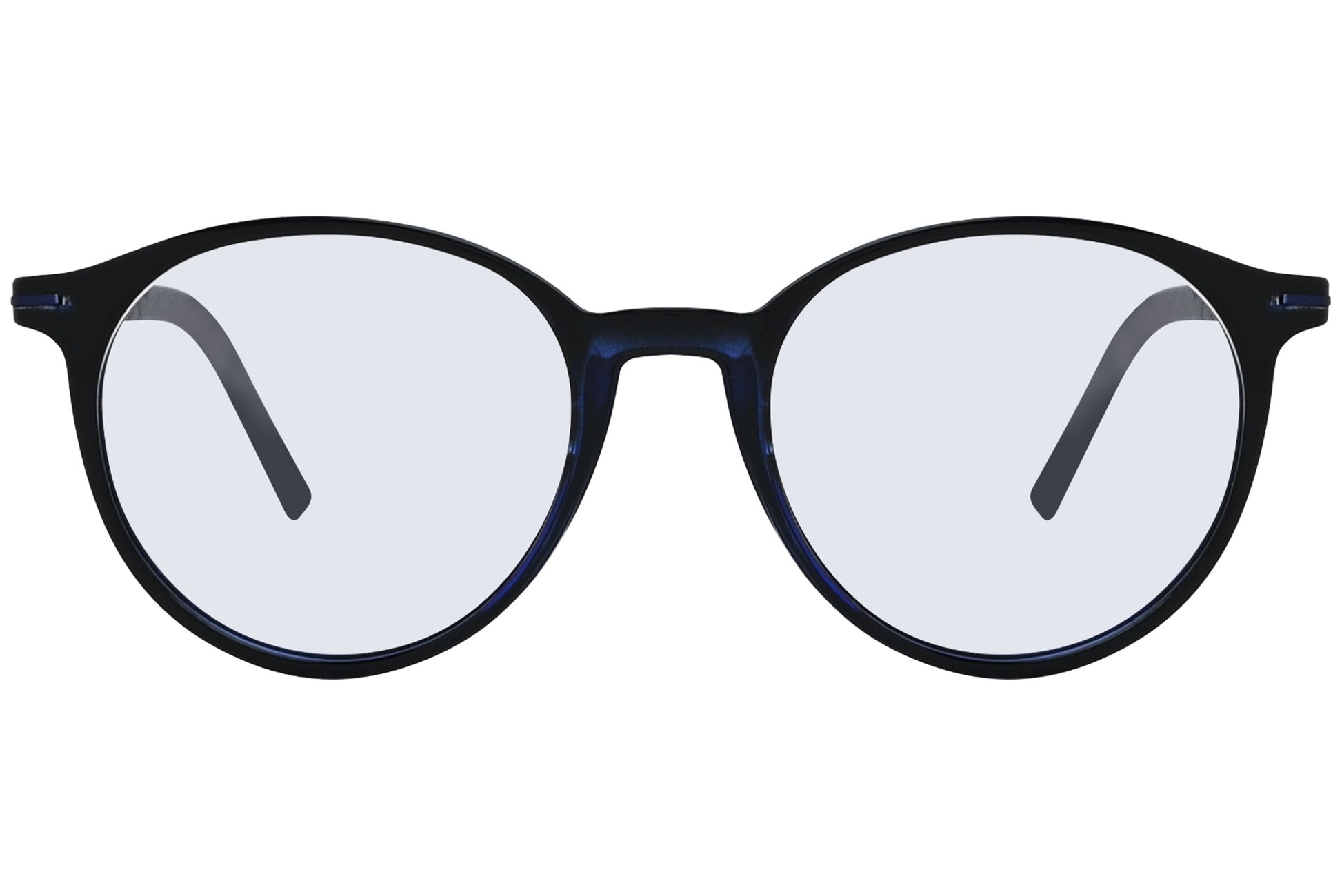 Close-up of LOOK Eyeglasses 4620 – front round frame in W6, highlighting lens curve and bridge detail