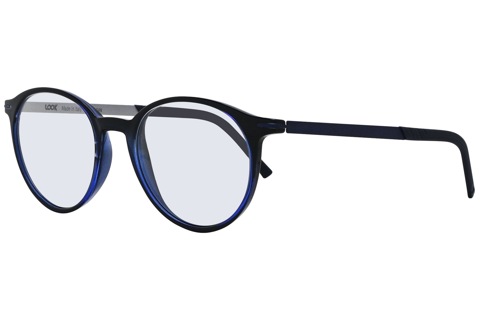 Side view of LOOK Eyeglasses 4620 in W6 – round frame with neutral temple arms