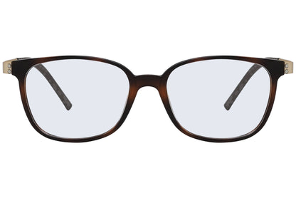 Close-up of LOOK Eyeglasses 3813 – front wayfarer frame in W8, highlighting bold browline and smooth bridge