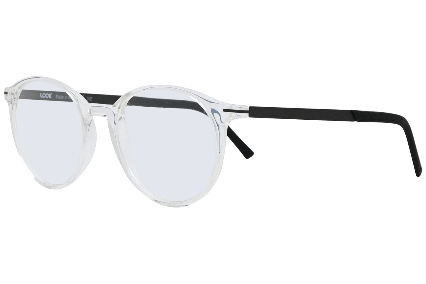 Side view of LOOK Eyeglasses 4620 in W8 – round frame with smooth temple arms