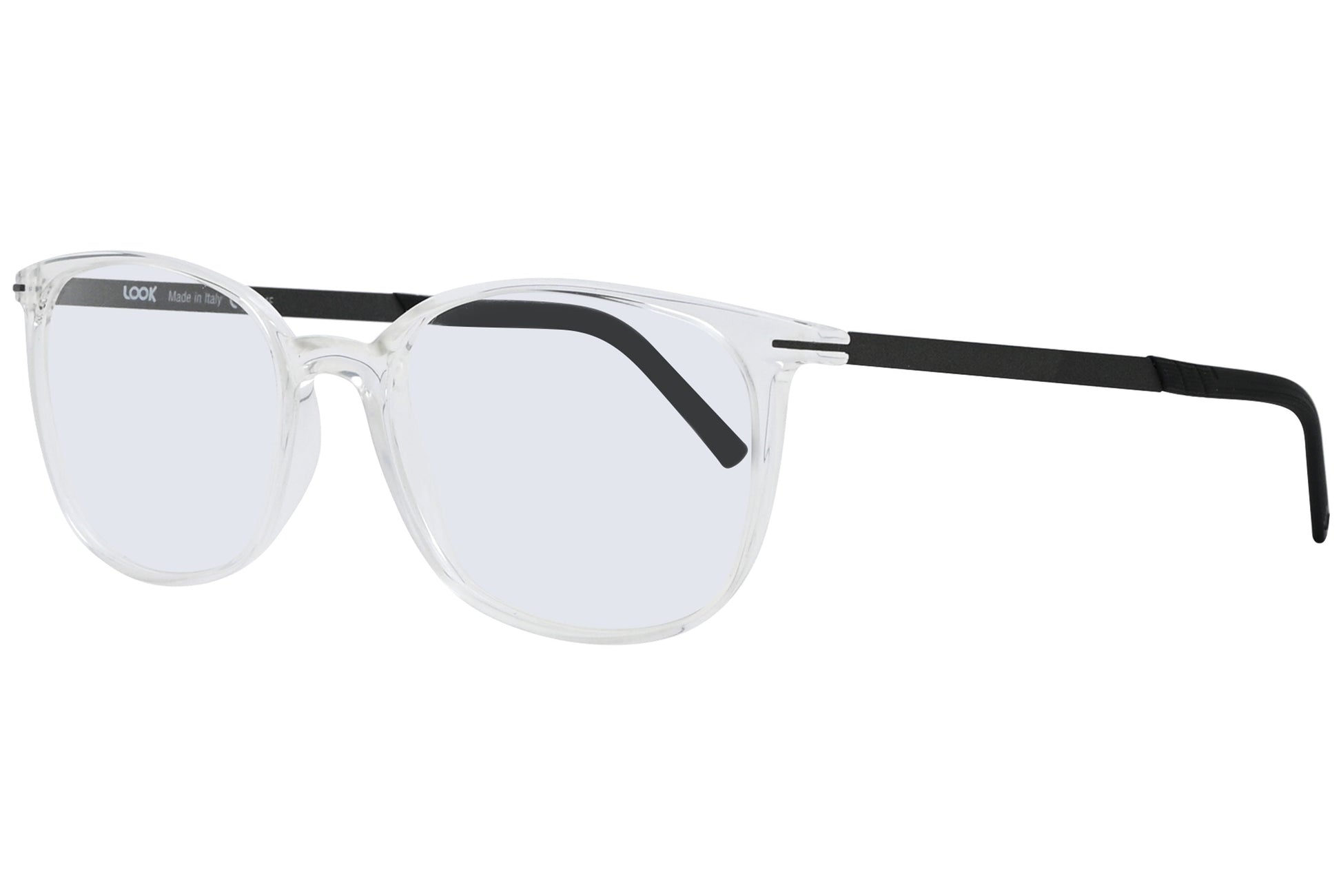 Side view of LOOK Eyeglasses 4619 in W8 – wide rectangular frame with smooth temple arms
