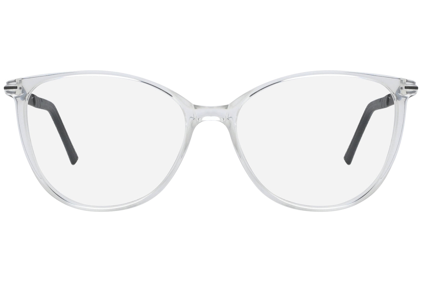 Close-up of LOOK Eyeglasses 4613 – front rectangular frame in W8, showing strong angles and clean bridge