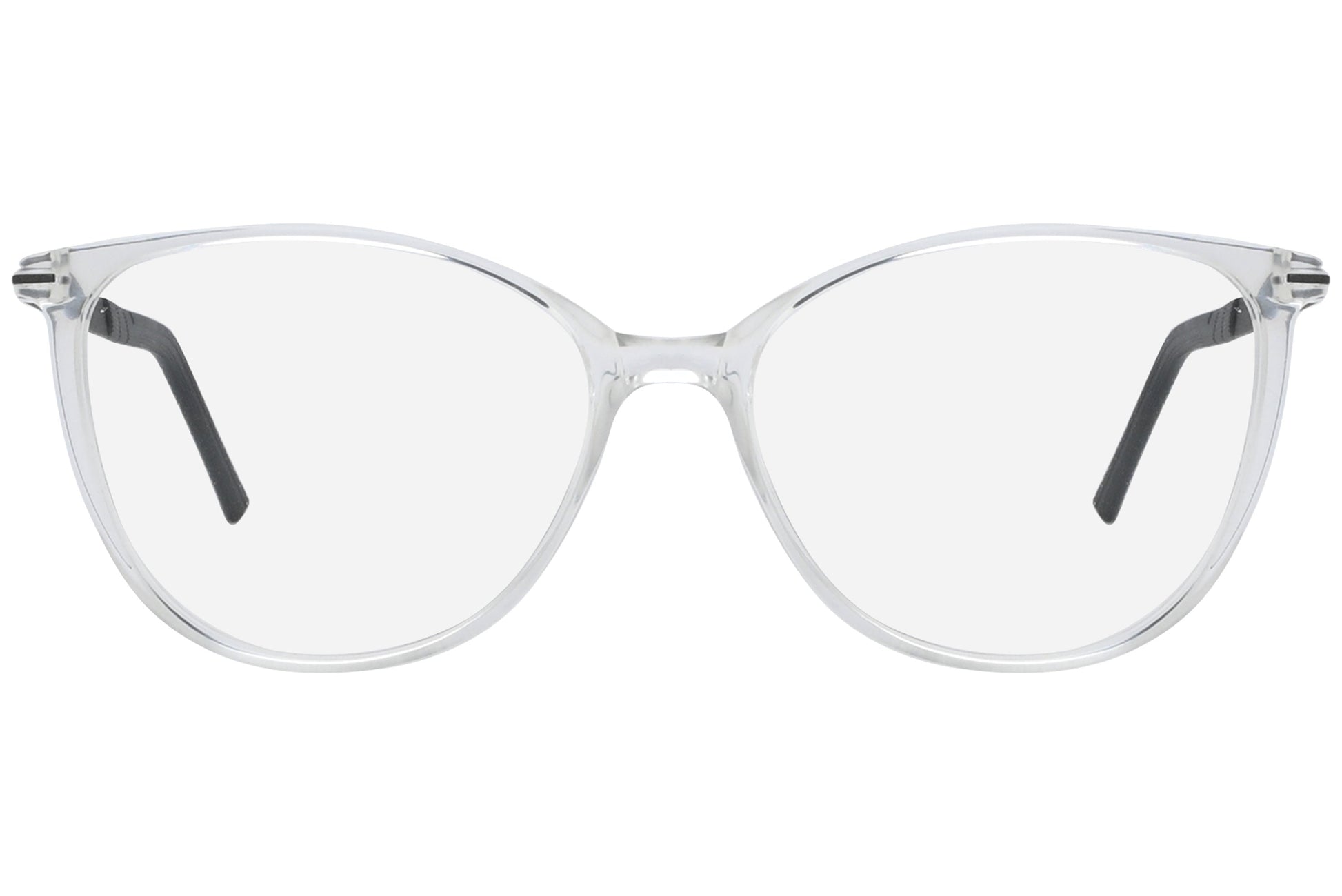 Close-up of LOOK Eyeglasses 4613 – front rectangular frame in W8, showing strong angles and clean bridge