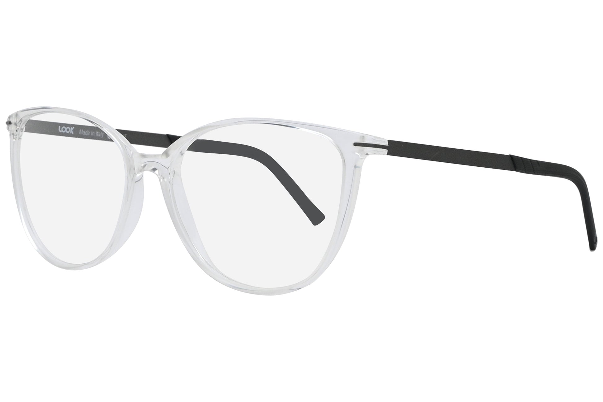 Side view of LOOK Eyeglasses 4613 in W8 – rectangular frame with earthy brown temples