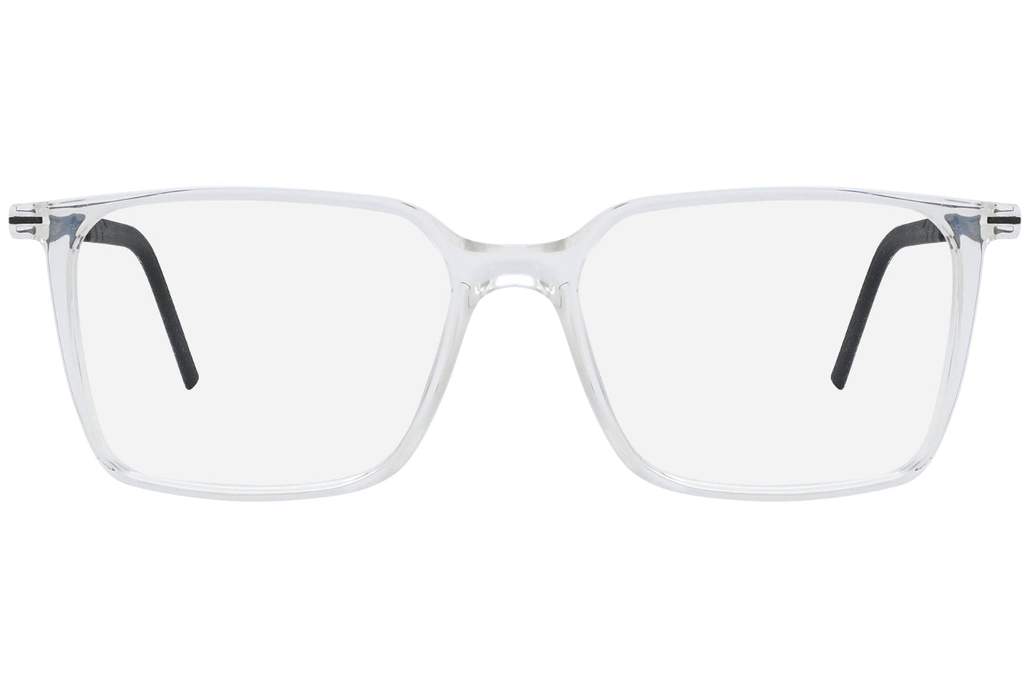 Close-up of LOOK Eyeglasses 4610 – front wayfarer frame in W8, highlighting the thick browline and bridge details
