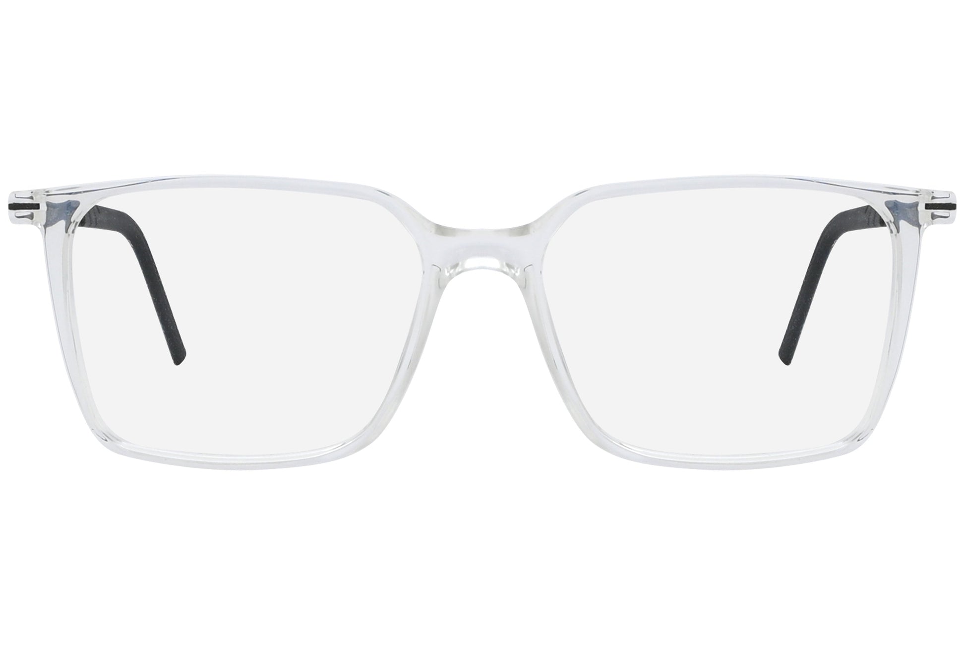 Close-up of LOOK Eyeglasses 4610 – front wayfarer frame in W8, highlighting the thick browline and bridge details