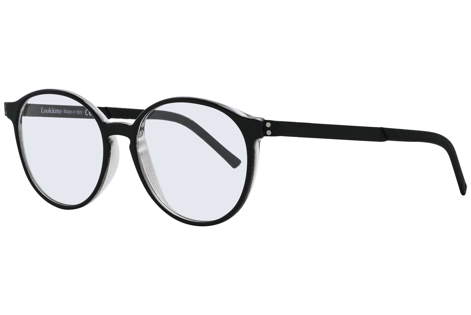 Side view of LOOK Eyeglasses 3759 in WB03 – slim rectangular frame with distinct-colored temple arms