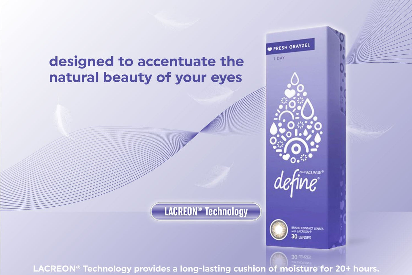 Acuvue Define Fresh Grayzel with Lacreon Technology