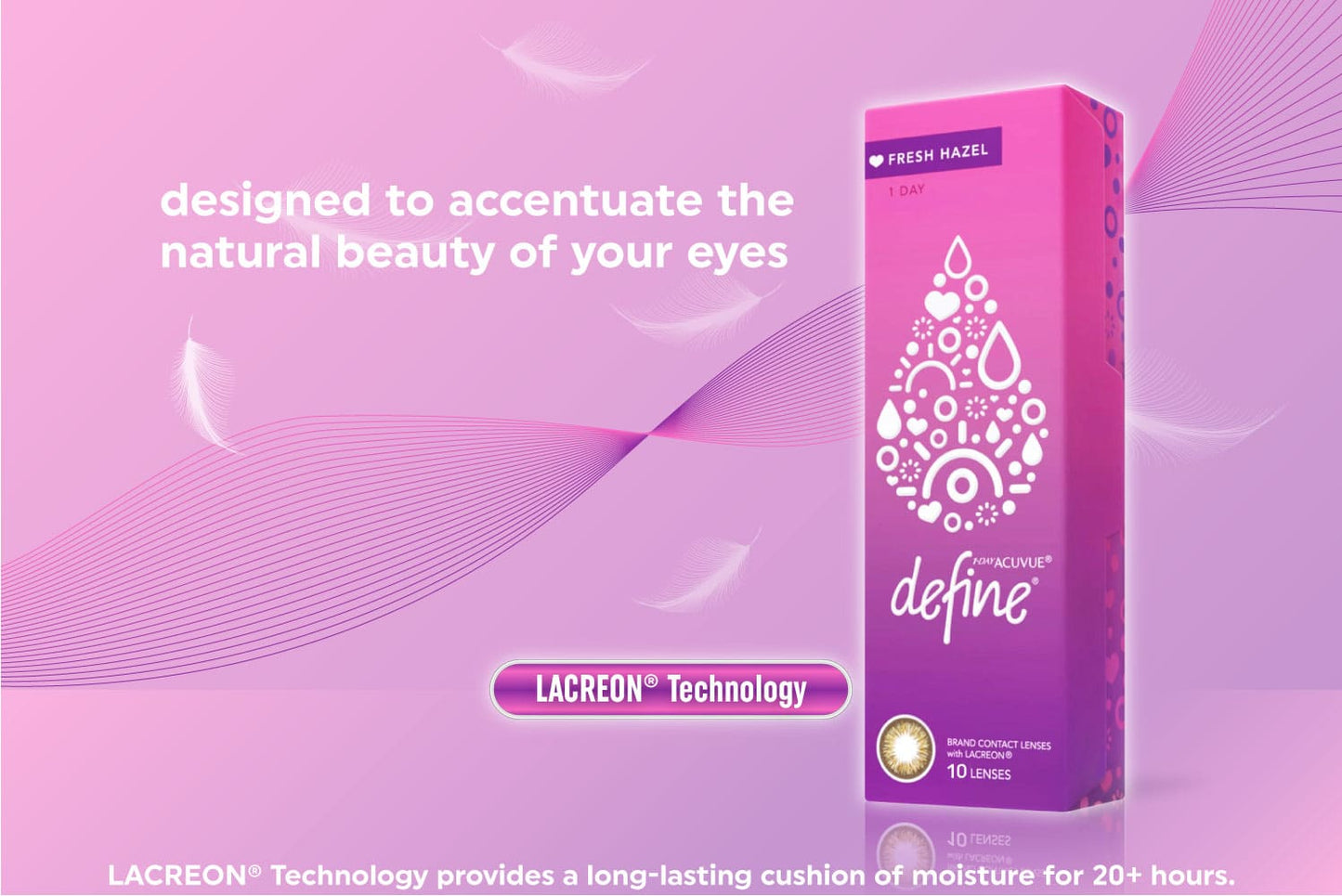 Acuvue Define Fresh Hazel with Lacreon Technology