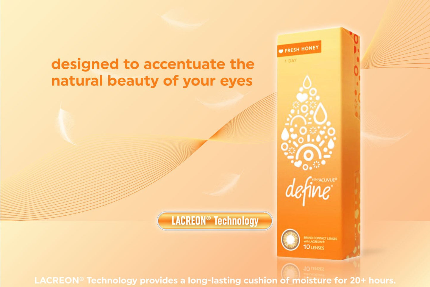 Acuvue Define Fresh Honey with Lacreon Technology