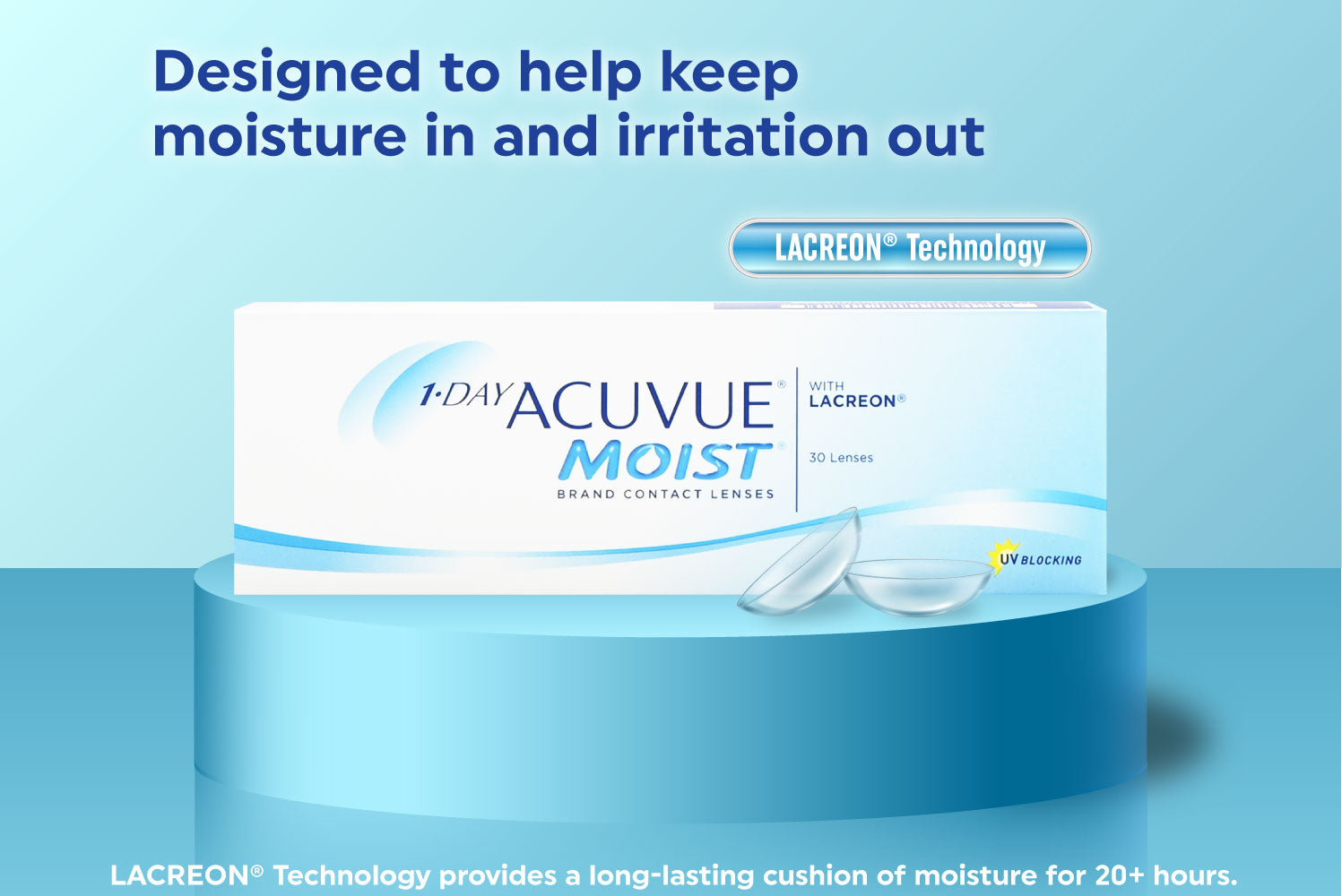 Acuvue Moist 1-Day Lacreon Technology